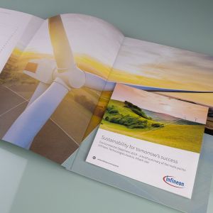 Case Study Umweltbericht Environmental Statement Infineon Austria Corporate Publishing Layout Design